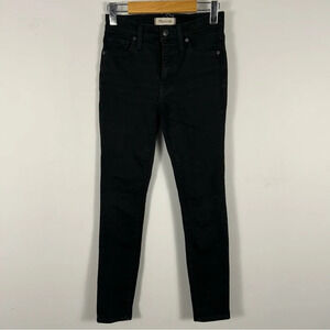Madewell 9" High Rise Skinny Jeans Black 24x28 EUC ❤️